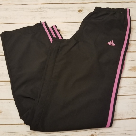adidas Pants - ⬇️⬇️$30 ADIDAS 3 Stripe Joggers Zipper Women SMALL